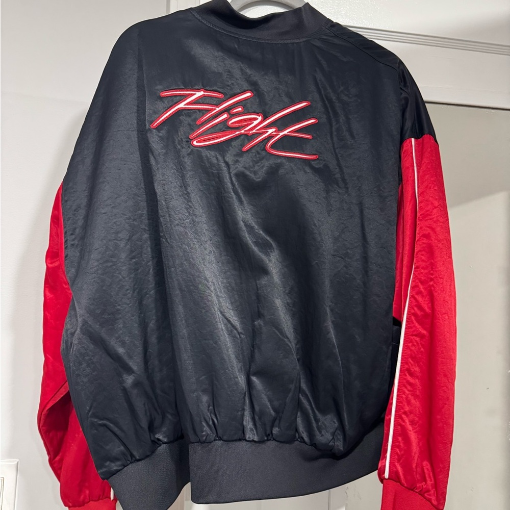Women’s Jordan Black and Red Bomber Jacket